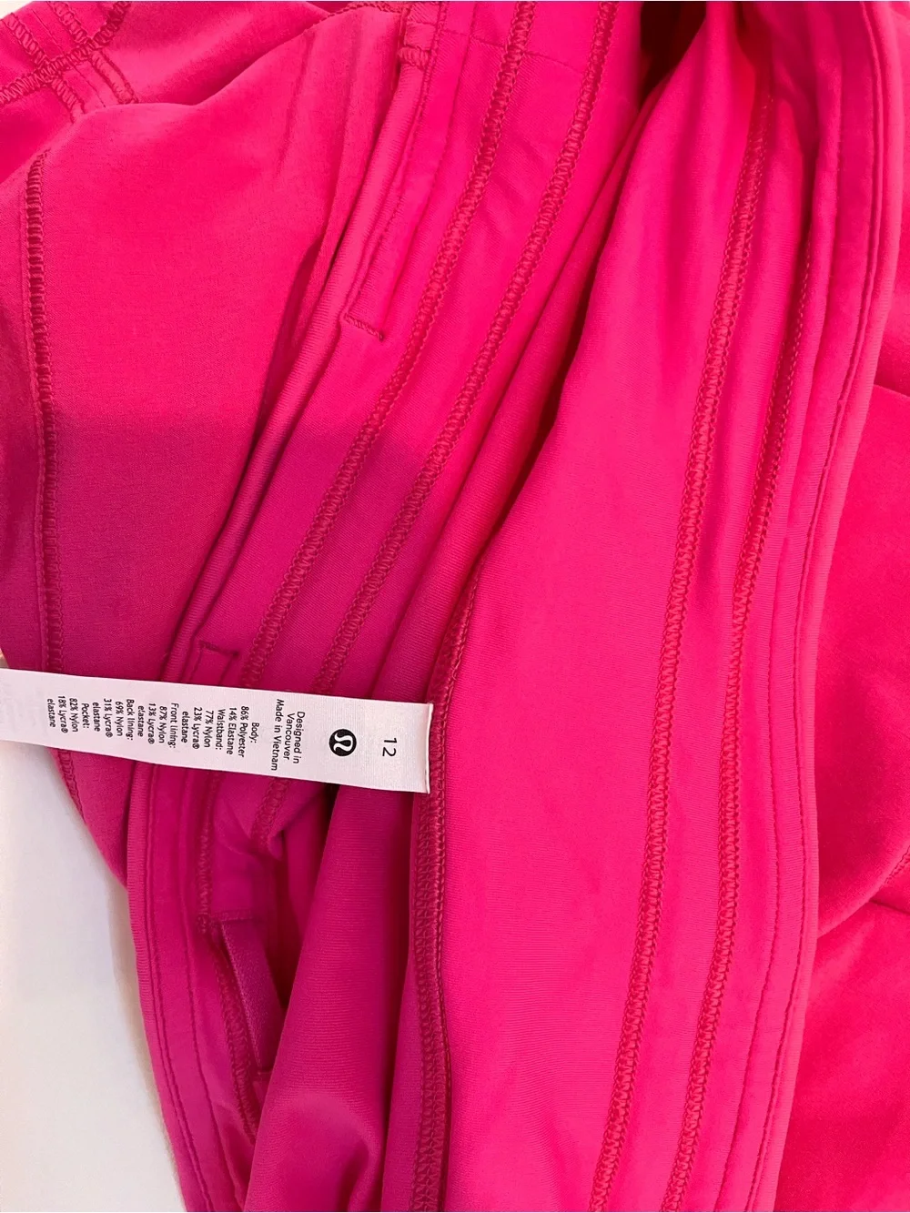 lululemon athletica Bright Pink Tiered Athletic Skirt